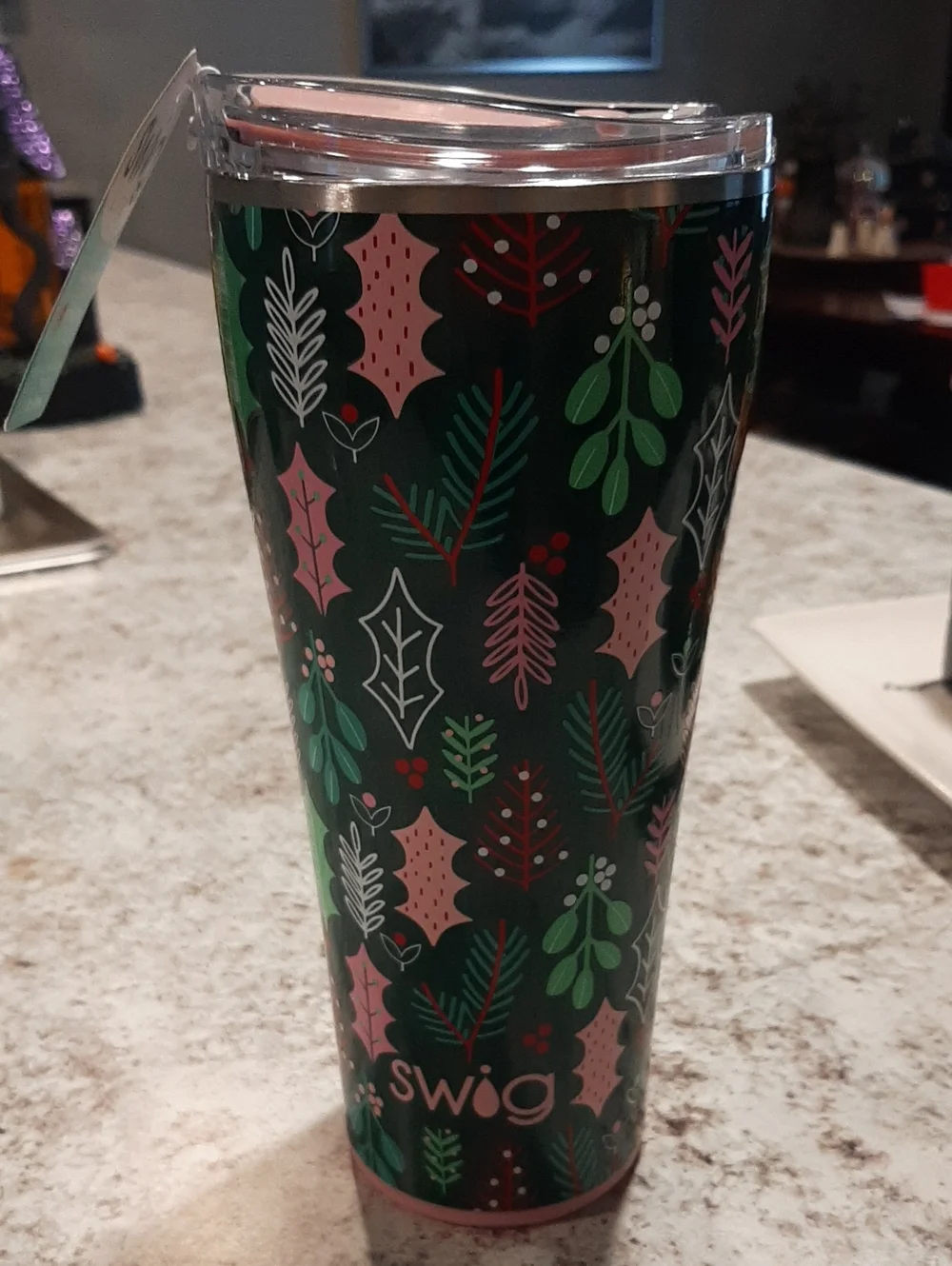 Swig 32oz Holiday Merry Mistletoe Stainless Tumbler - New With Tags🌲